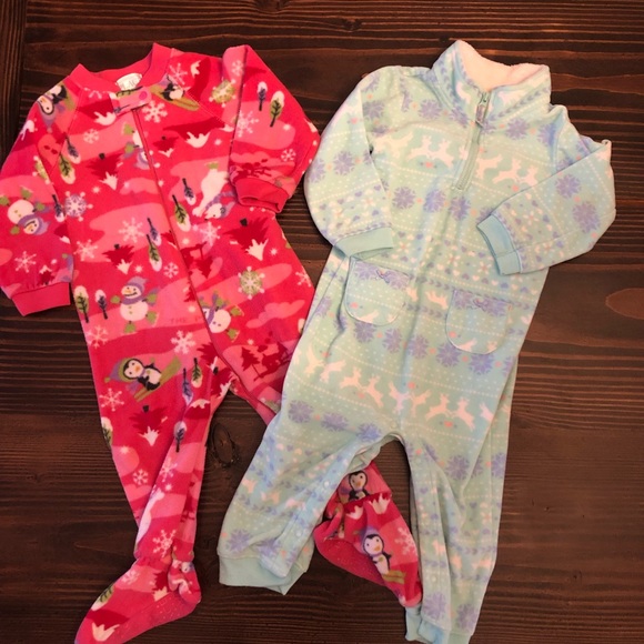 Other - 18 Month Warm Winter Pajama Rompers